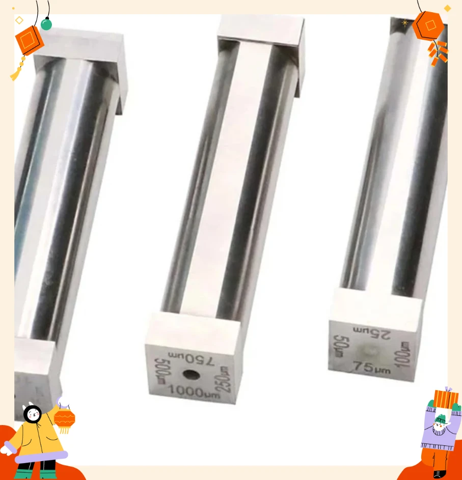1Pc 80MM Stainless Steel Four-Sided Film Applicator Tetrahedral Coating Machine Application Applicator Wet Film Coater Width