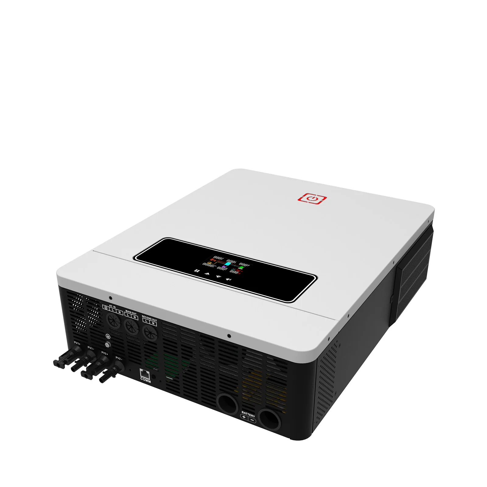 LCD 160A MPPT Charter Controller 48VDC Dual Output On/Off Grid 10.2KW Home Solar Inverter