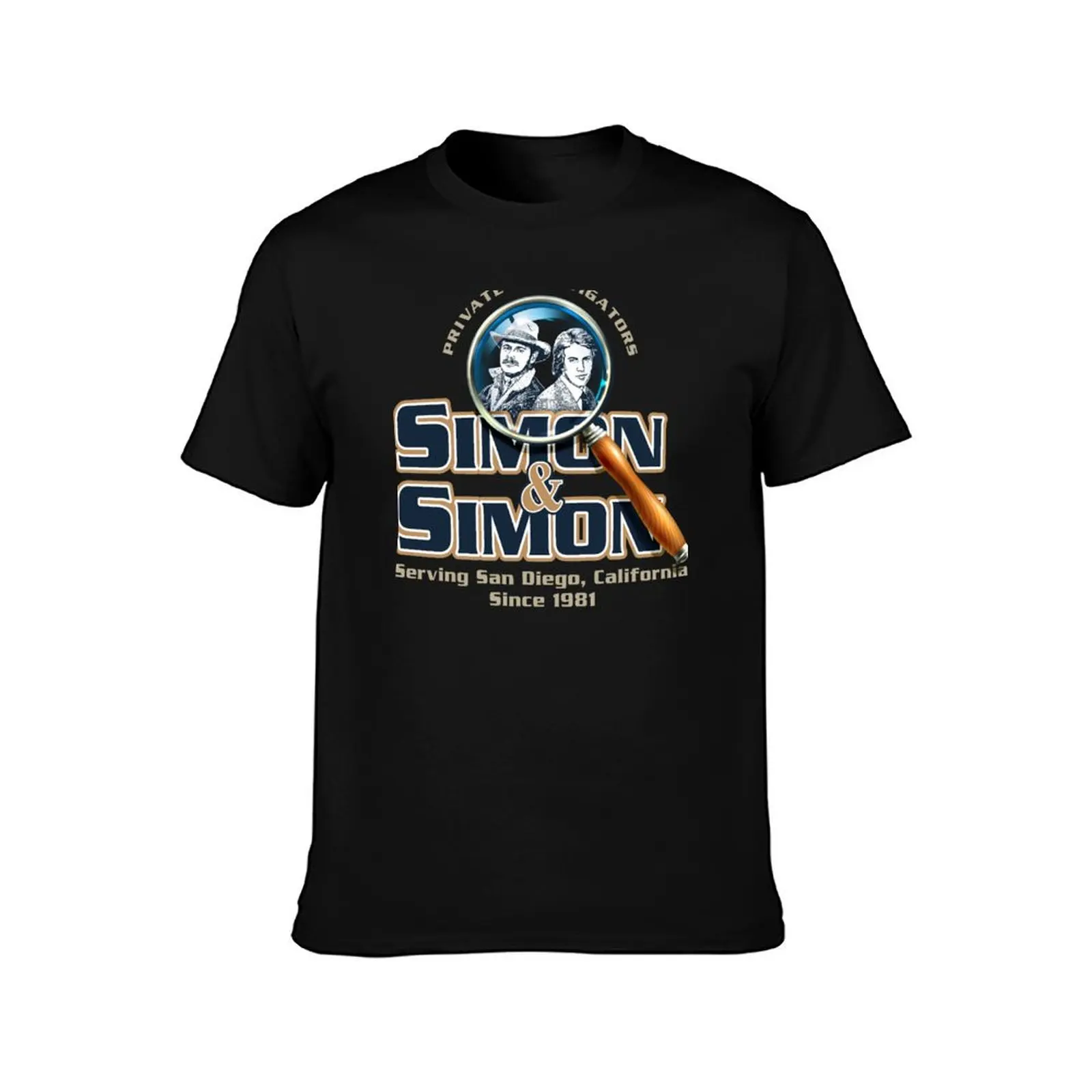 Simon and Simon Private Investigators T-Shirt Casual All Match Short Sleeve T-Shirt