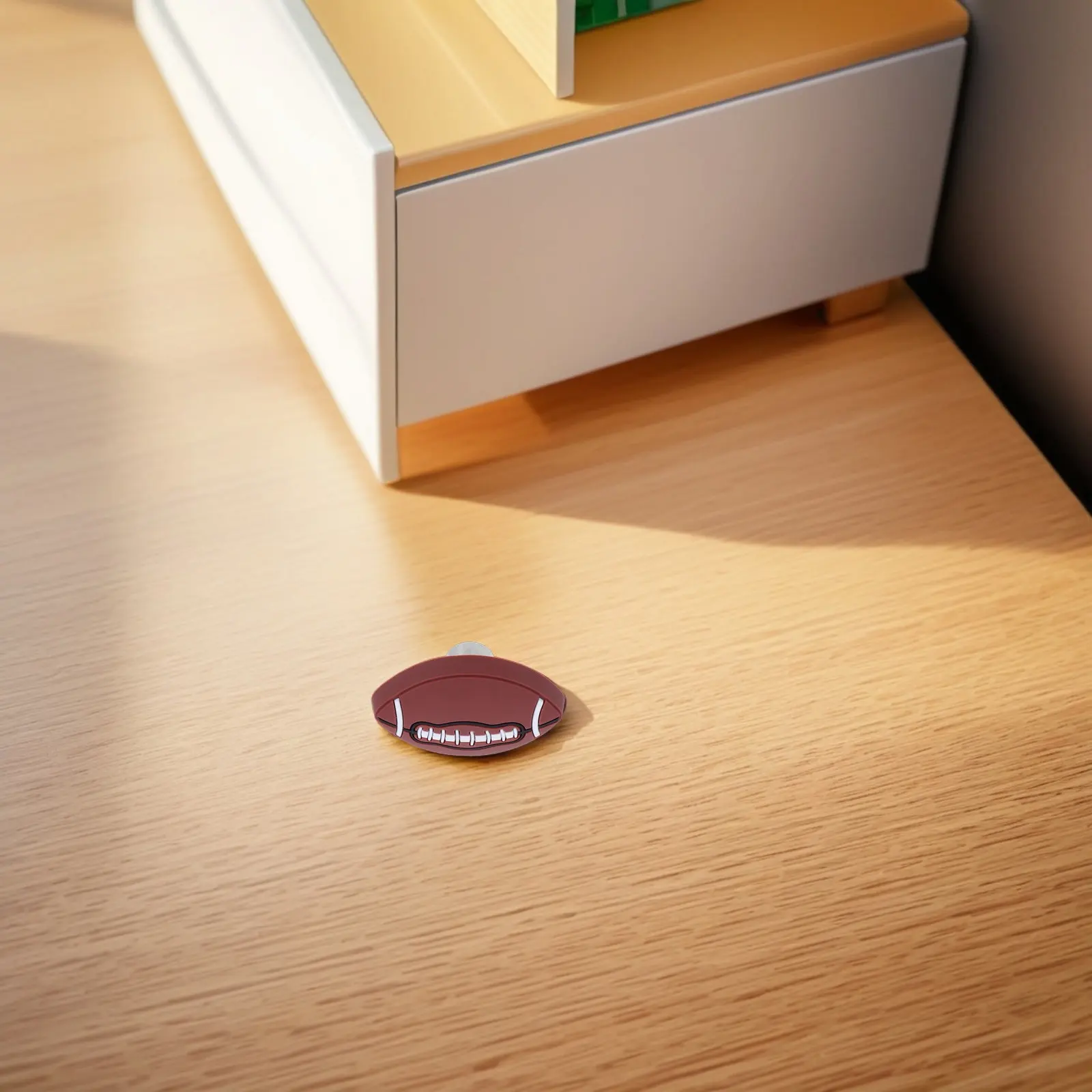 

Детская мебельная ручка-кнопка в стиле регби, мягкая, безопасная, с амортизацией, для комодов, шкафов, мебели для детской комнаты, декоративная, для детей