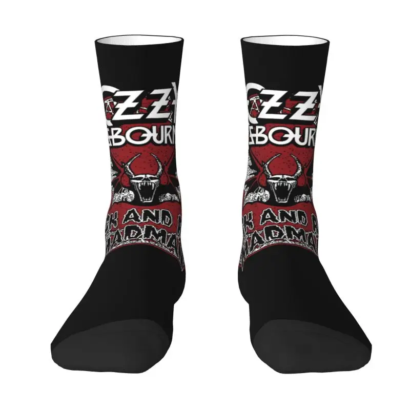 Ozzy Osbourne British Rock Heavy Metal Singer Dress Socks Men's Women's Warm Fashion Novelty Crew Socks