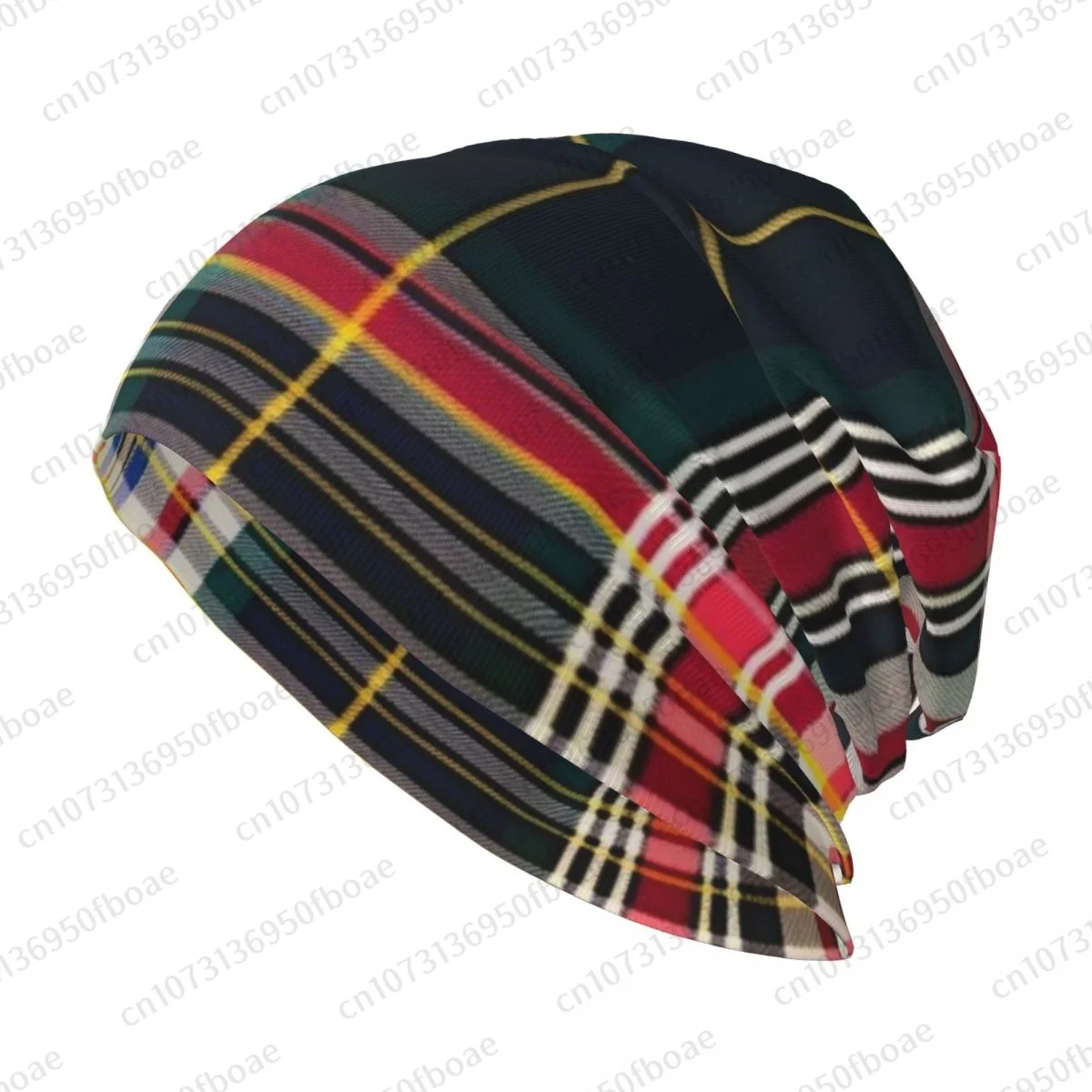 Scottish PLAID ROYAL STEWART TARTAN Beanies Cap Unisex Soft Thin Knitted Outdoor Knit Bonnet