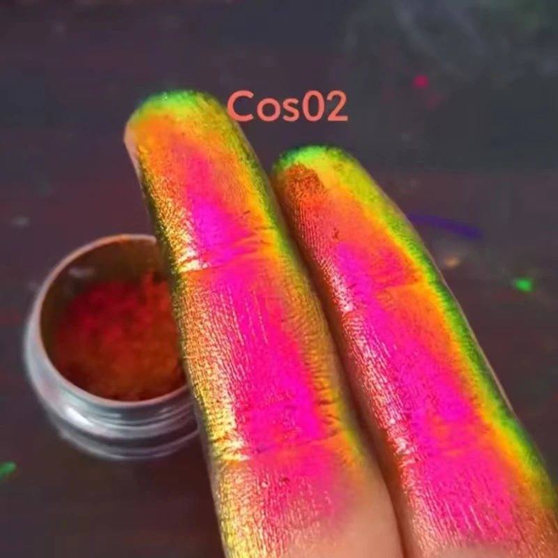 تفتيح تسليط الضوء على منتجات تزيين الجسم مسحوق ظلال العيون الزرقاء اللامعة #1