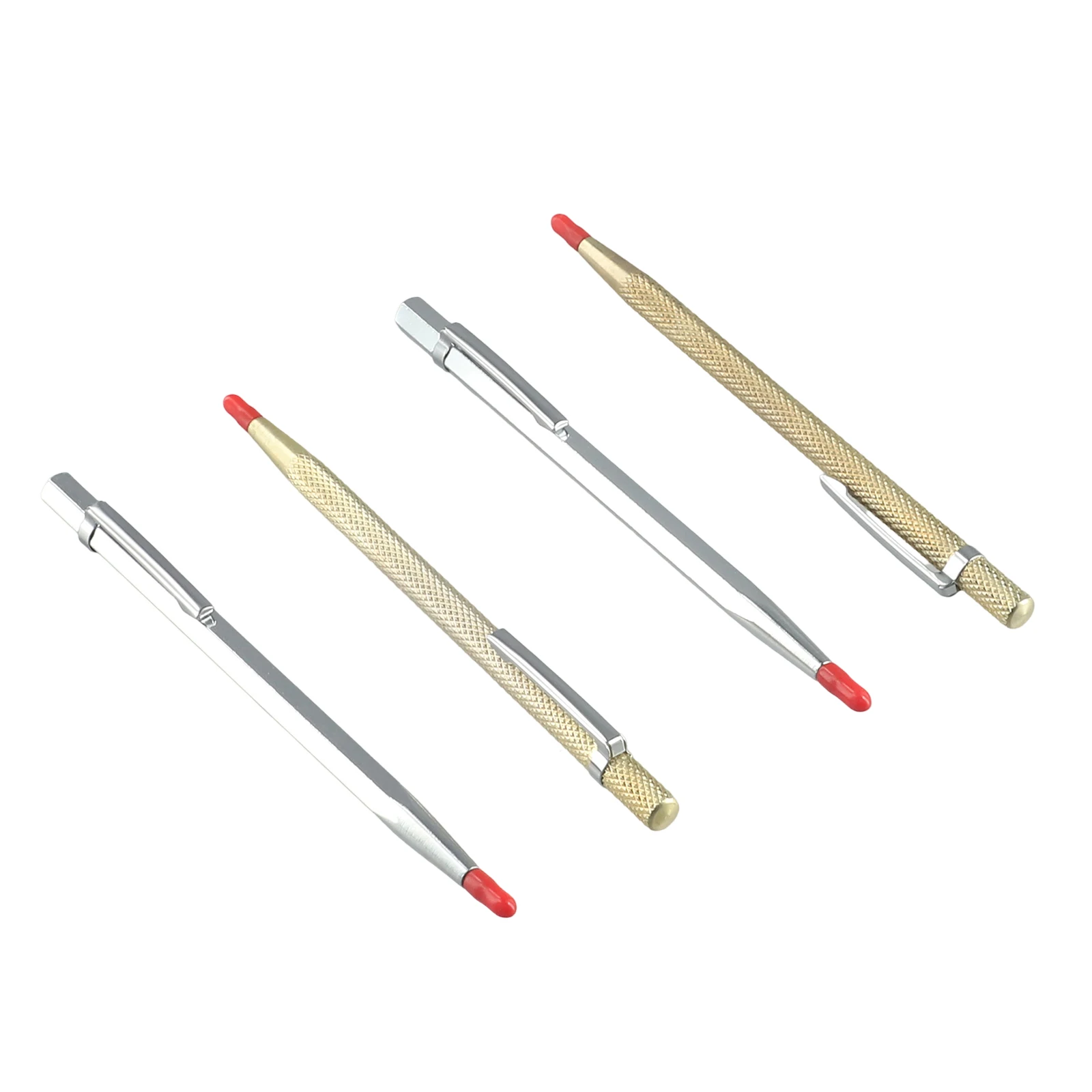 Carbide-Tipped Metal Scriber Pen 4-Pack for Glass Tile Engraving Marking on Steel Iron Ceramic Marble and Comparable Surfaces