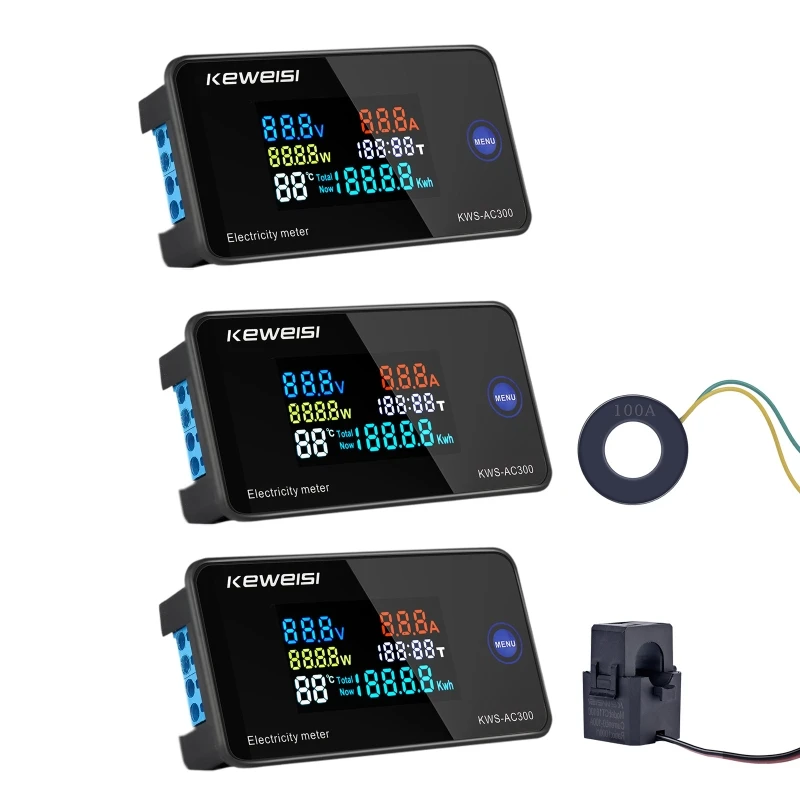 Voltmeter Ammeter Panel Mount Mini Multimeter Power Usage Analyzer Drop Shipping