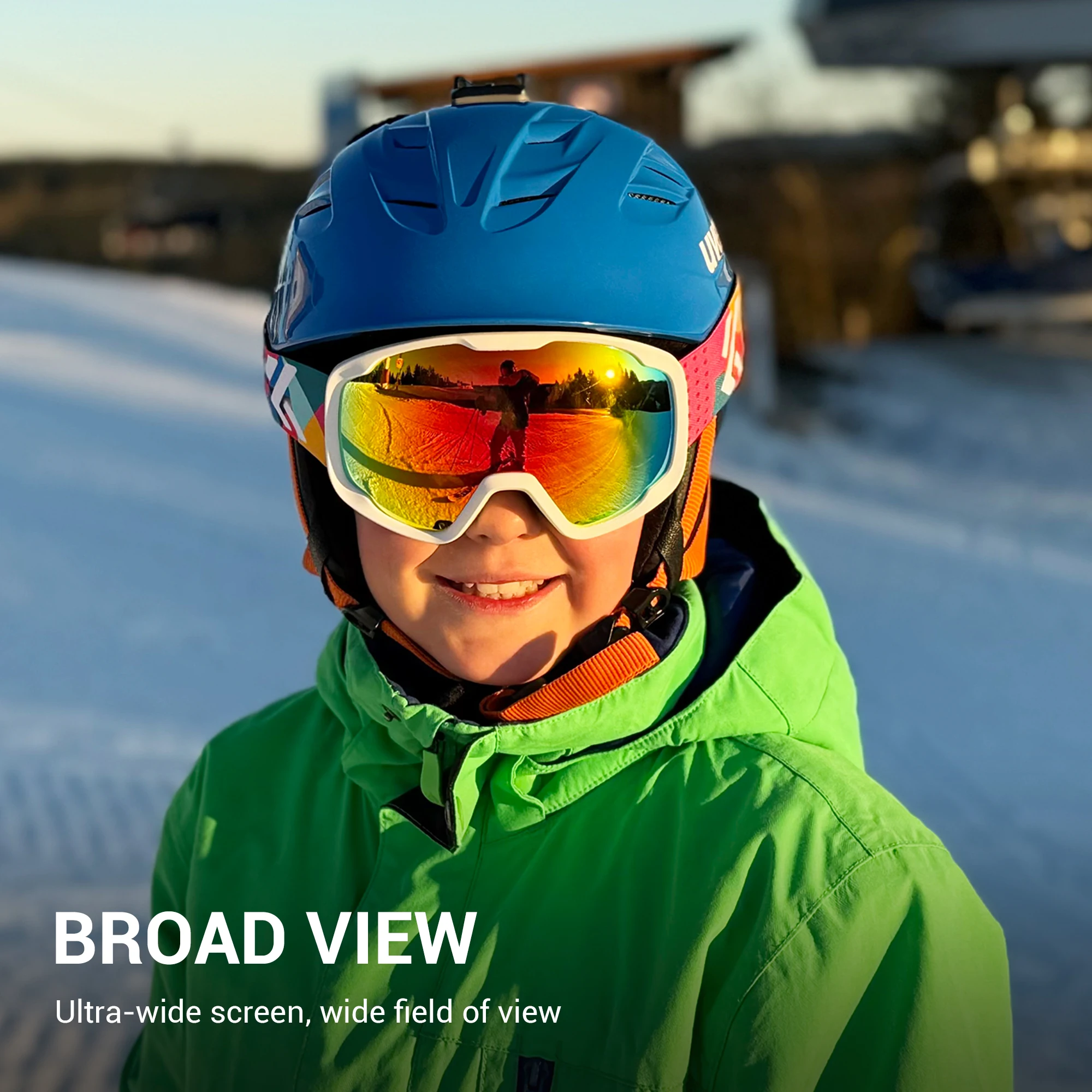 

Kapvoe детские лыжные очки для подростков, зимние спортивные противотуманные очки для сноуборда, двойные UV400, детские лыжные маски, новые очки