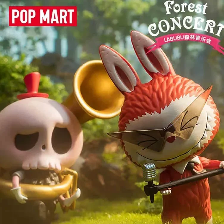 POP MART Labubu Forestคอนเสิร์ตกล่องตาบอดกล่องลึกลับGuessกระเป๋าของเล่นตุ๊กตาน่ารักอะนิเมะเดสก์ท็อปเครื่องประดับของขวัญน่ารัก