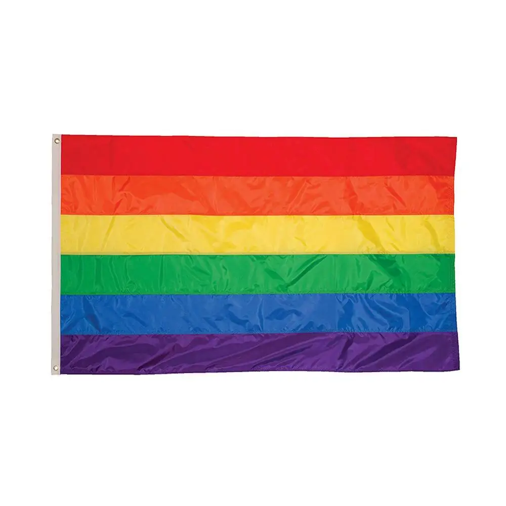 60x90cm Rainbow LGBT Flag Polyester Peace Gay Lesbian Decoration LGBT Flag Sexual Minority Lightweight Home Decor