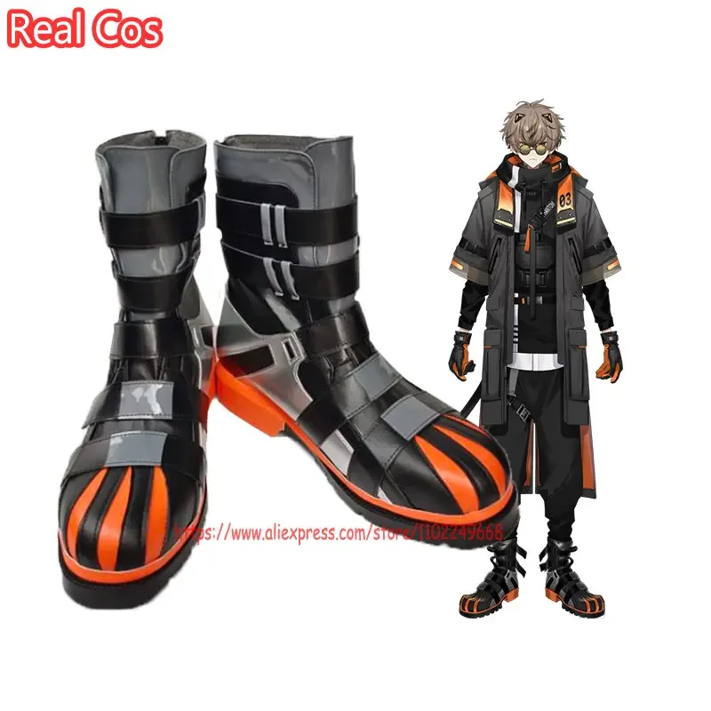 أحذية RealCos Vtuber Noctyx Uki Violeta/Shu Yamino/Alban Knox/Yugo Asuma التأثيرية أحذية الهالوين أزياء النساء والرجال أحذية الألعاب