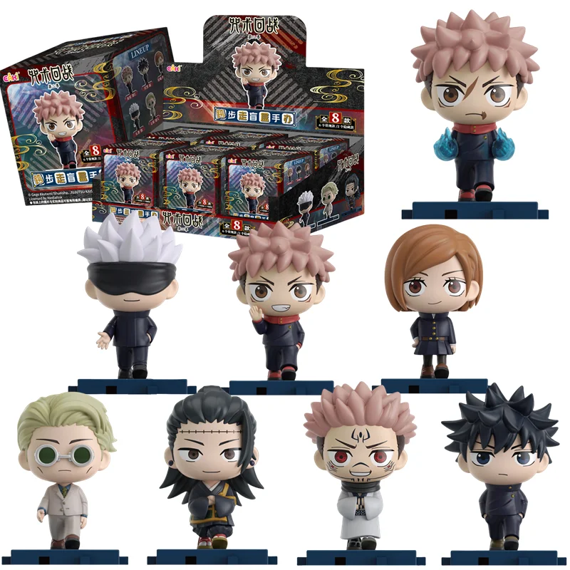 الأصلي EAKI Jujutsu Kaisen دمية جوجو ساتورو يوجي ميغومي اللعب أنيمي نموذج لجسم صندوق أعمى جمع دمية عمل أرقام الهدايا