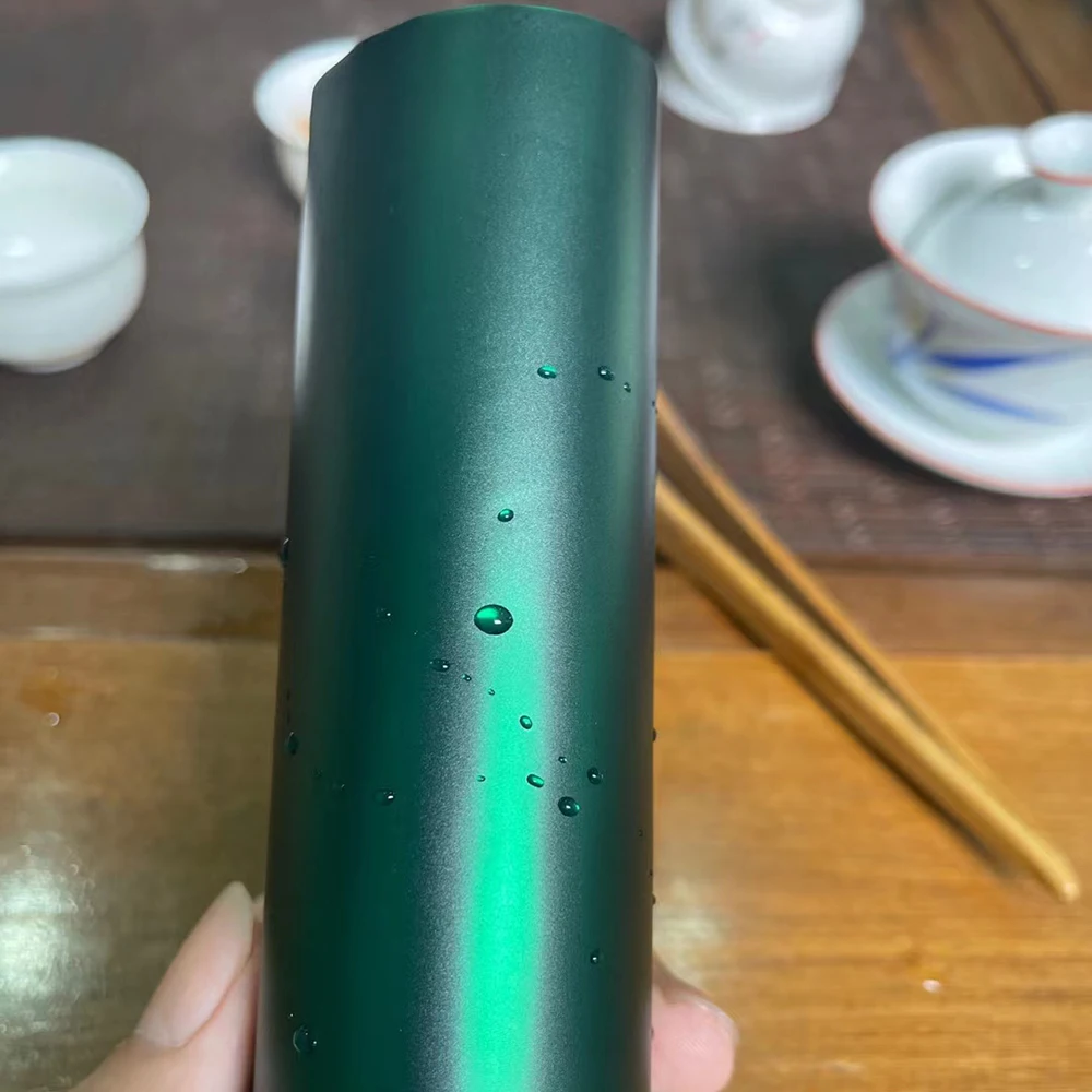 Avvolgimento in vinile per auto sul tetto del cofano in fibra di carbonio verde Venom PET da 1,52x18 m 5x59 piedi