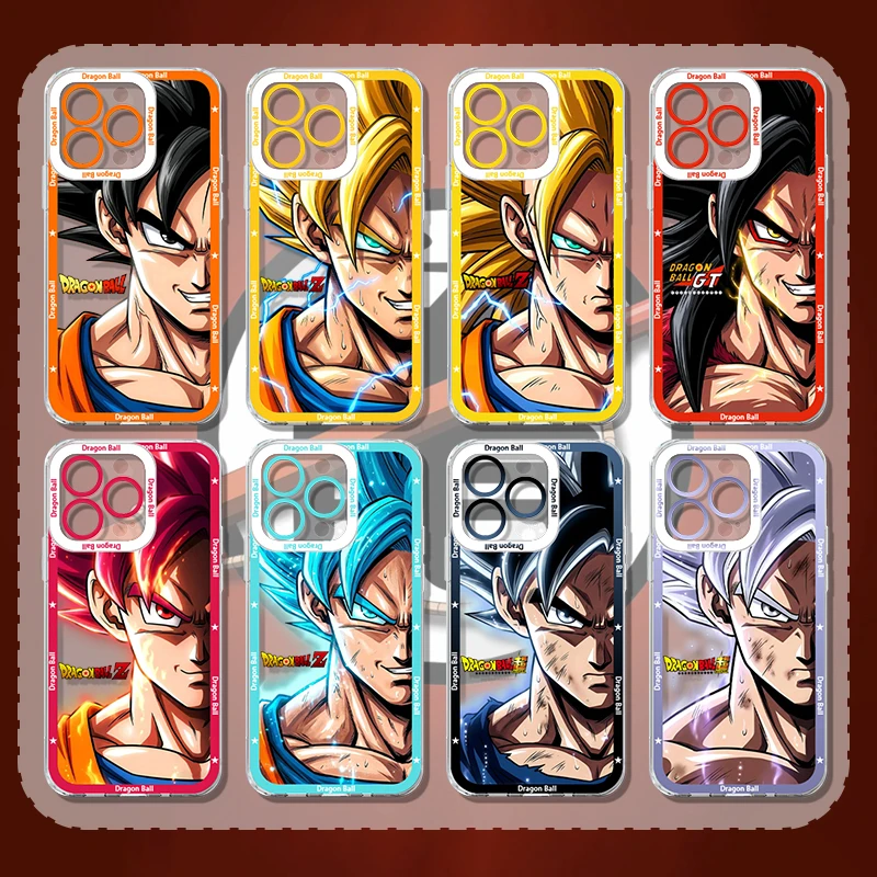 Anime Phone Case for D-DRAGON BALL SON GOKU KAKAROTTO iPhone 17 16 15 14 Pro Max Air 17E 13 12 11 ProMax Transparent Back Cover