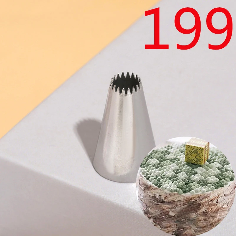 BCMJHWT #199 Small Size Open Star Piping Nozzle Cake Decorating Pastry Icing Tips Bakeware Kitchen Cookies Tools Stainless Steel