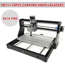 Kit de enrutador CNC CNC3018 Pro de 3 ejes, máquina de grabado, marcado y corte, bricolaje