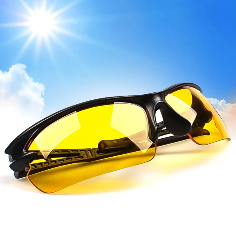 Driver Motorcycle Cycling Goggles Bicycle Night Vision Eyewear Windproof Sunglasses Protection Glasses Auto Bike Sports Glasses