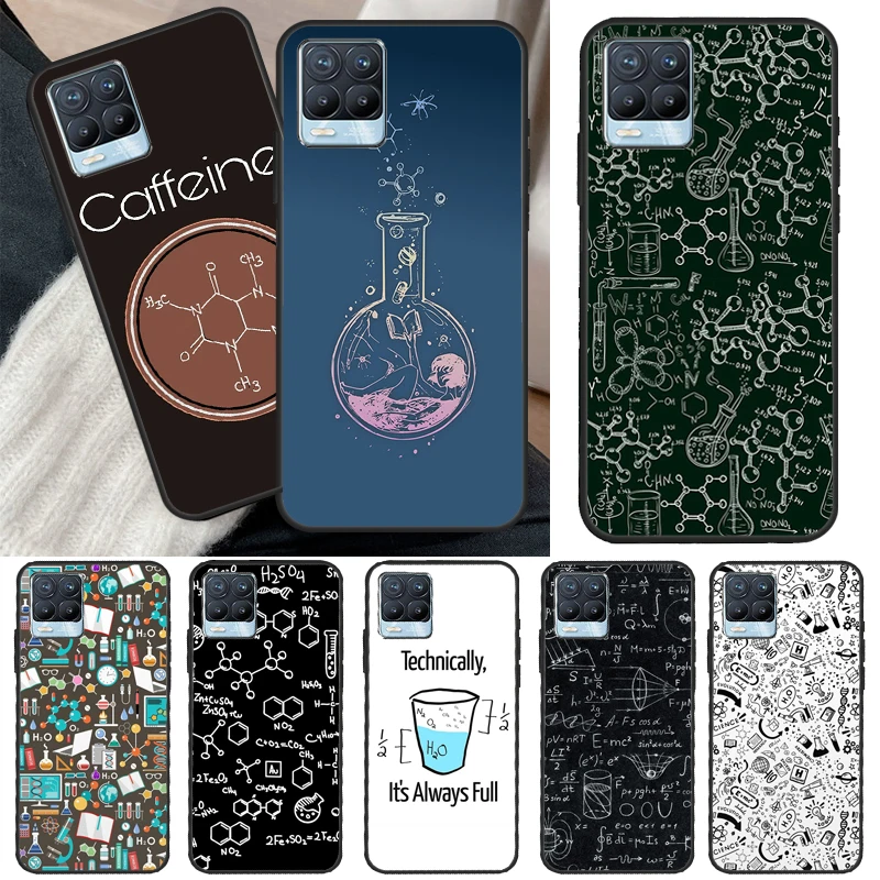 Custodia per caffeina chimica scientifica per OnePlus 10 9 Pro 8T 9R Nord2 Cover per Realme GT Neo 2 3 GT Master 8i 9i 8 Pro