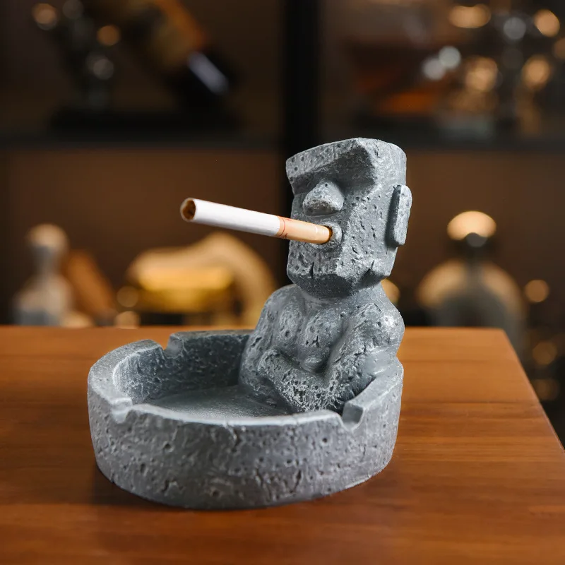 

Creative Cute Weird Guy Cigar Ashtray Decoration Desktop Organiser Personalized Office Ashtray Collectible Jewelry Tray for home