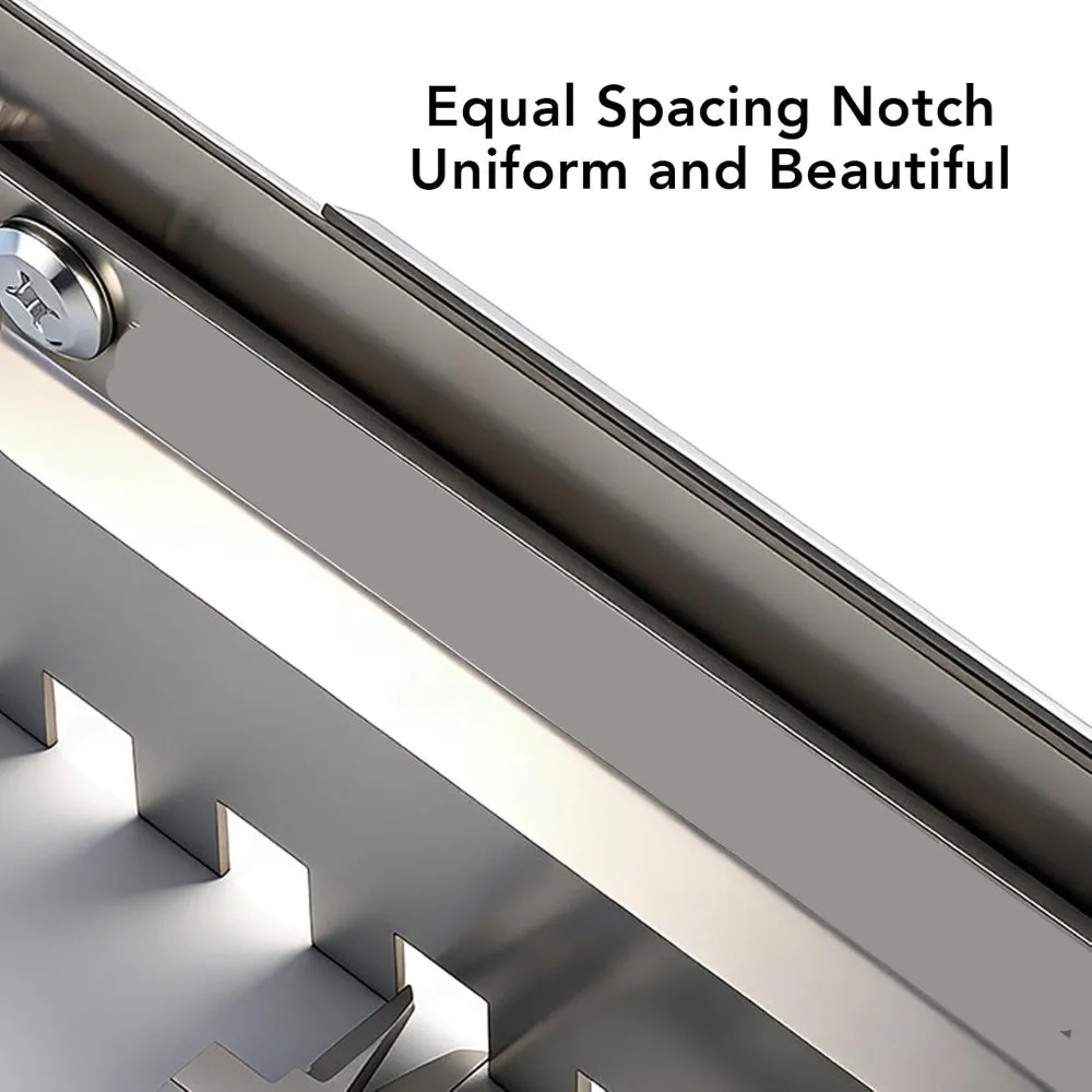 Adjustable Square Notch Trowel 12mm Notch Stainless Steel Tile Leveling Tool Fast Application Mortar Comb Trowel