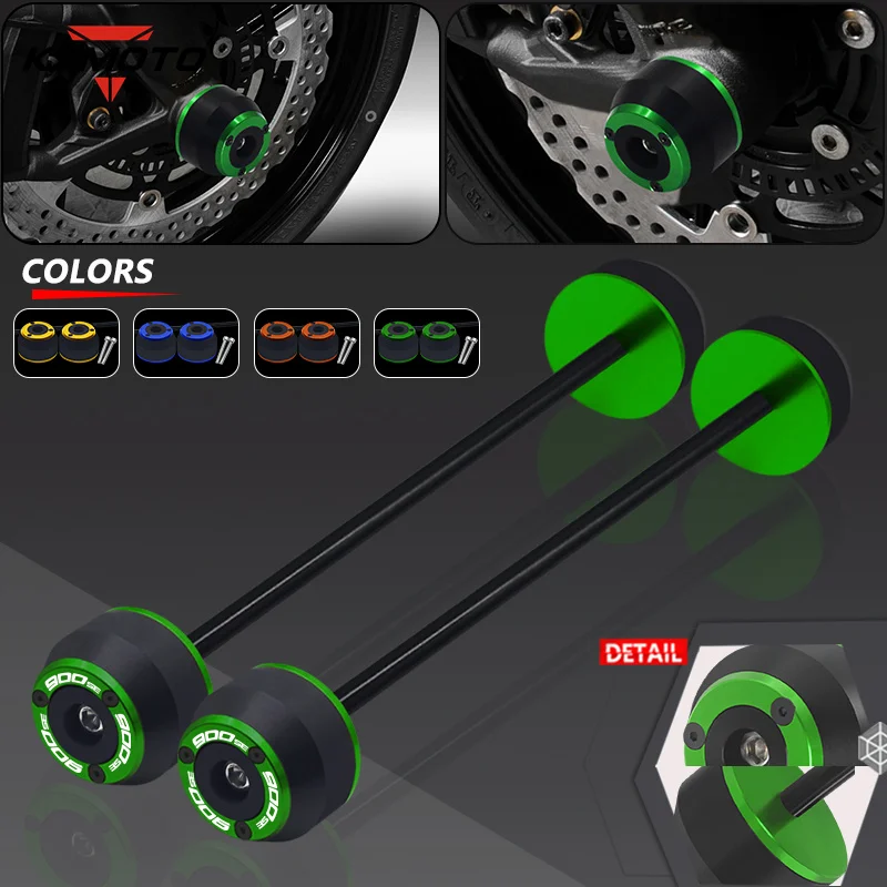 

For Z900SE Z900RS 2023-2024 Fit Rear Front Axle Fork Crash Sliders Cap Pad z900se z900rs Motorcycle Wheel Falling Protector Kits