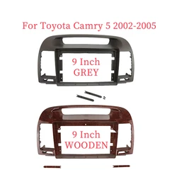 9 Inch Car Frame Fascia Adapter Android Radio Dash Fitting Panel Kit For Toyota Camry 5 2002-2005