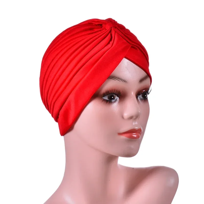 Muslim Women  India Headscarf Sleep Night Cap Hair Loss Chemo Caps Islamic Hat Headwear Stretch Head Wrap