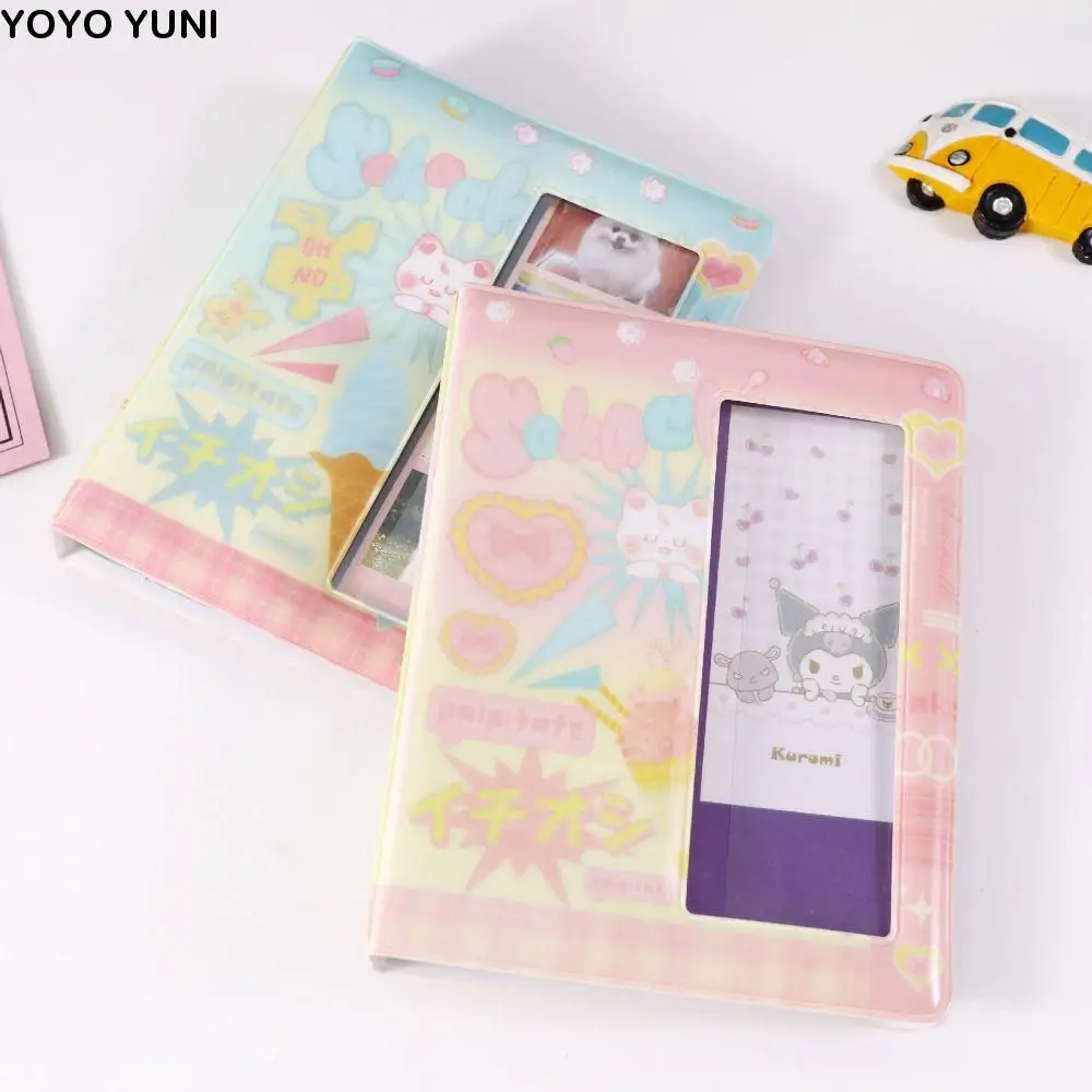 

Cute Cartoon 4 Continuous Shooting Albums Clear Pockets 64 Pockets Photo Album Holder with Inner Page PVC
