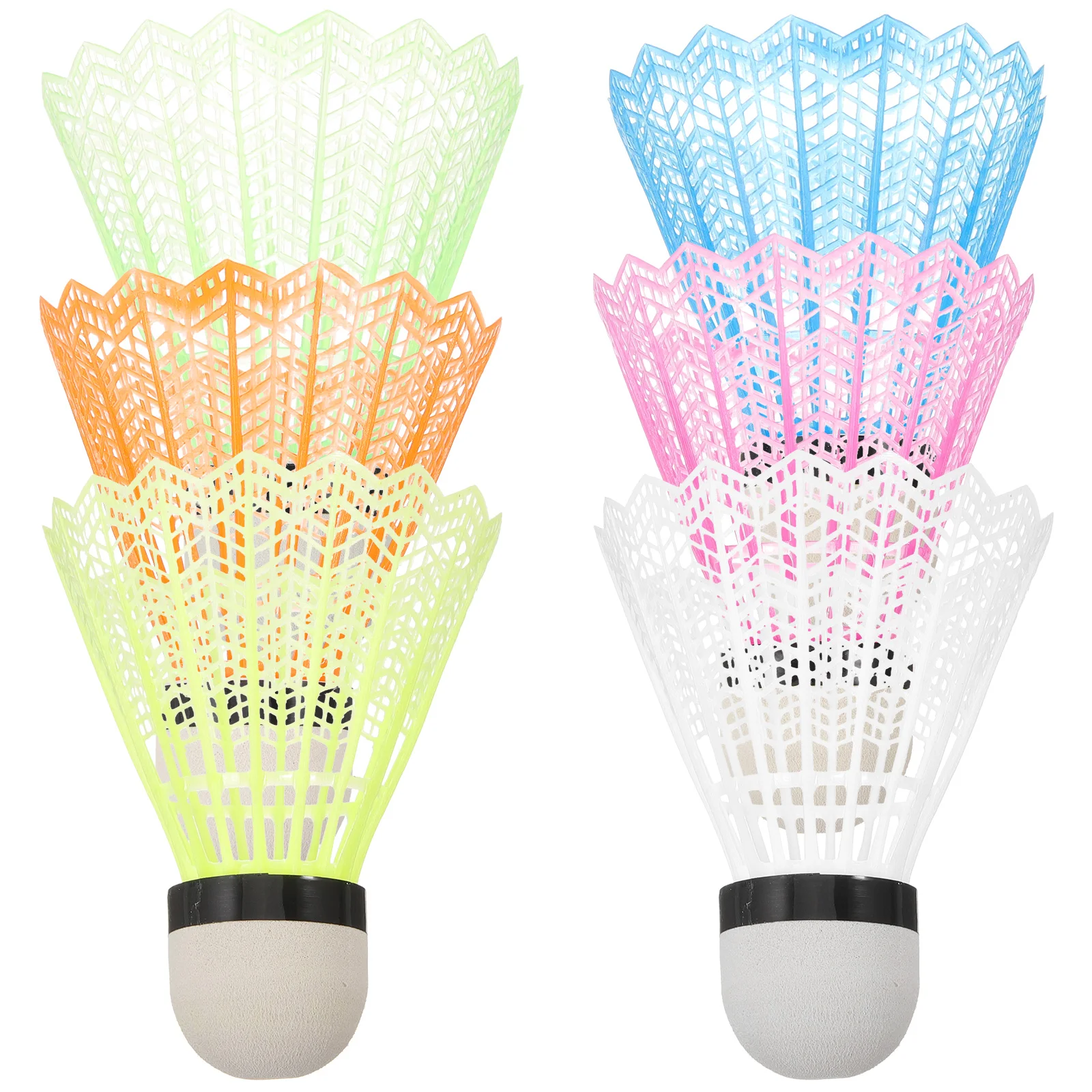 

36 Pcs Plastic Badminton Lightweight Shuttlecock s Colorful Outdoor Sports Accessories Funny