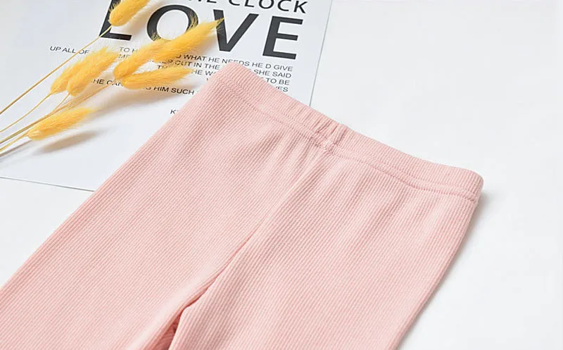 Mädchen Leggings Herbst Frühling niedliche Baumwolle elastische Taille Kinder Kinder Baby Hosen unten – Detail 7