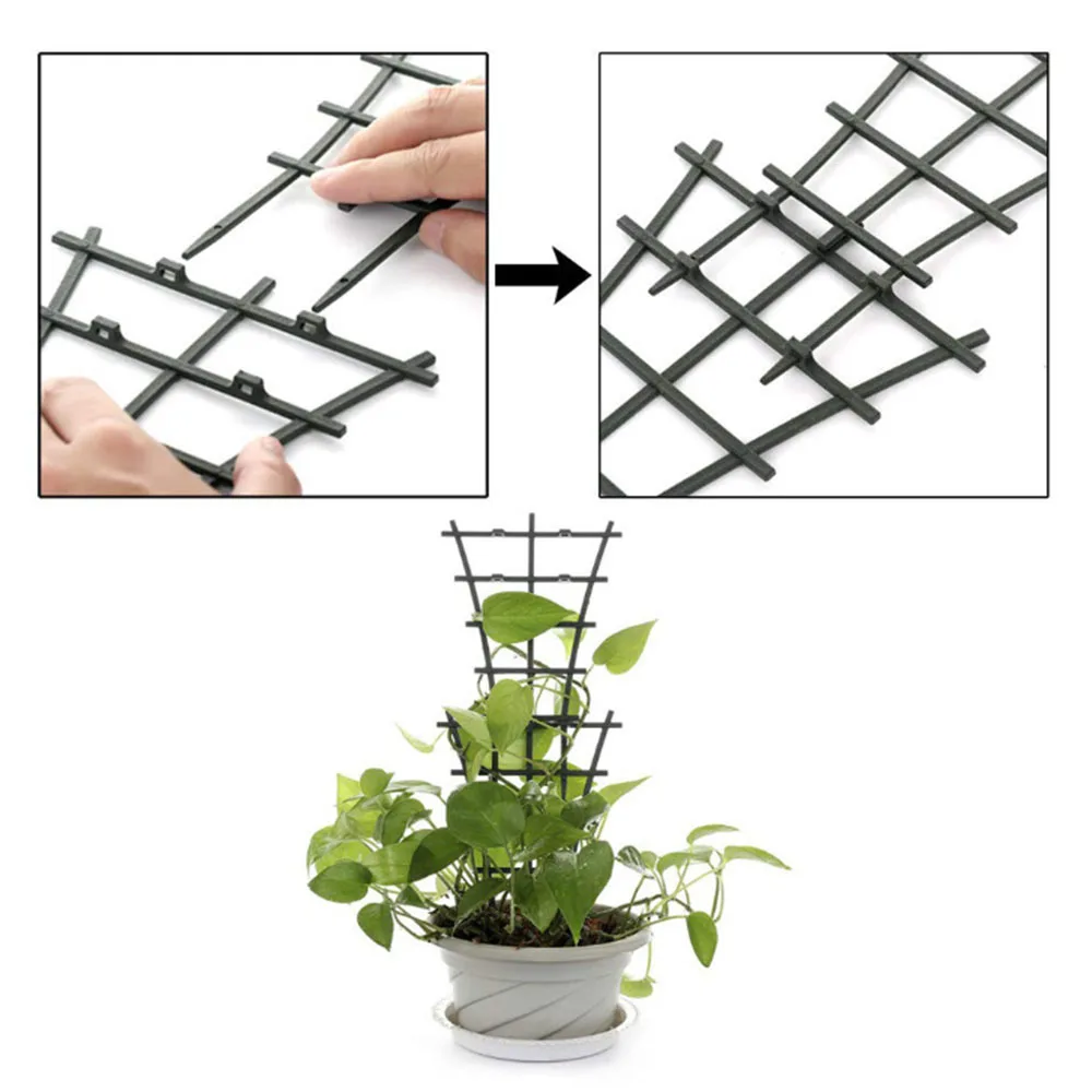 

2/4Pcs Plant Climbing Frame Support DIY Garden Mini Potted Pot Plant Pole Support Line Indoor Outdoor Vine Flowers Vegetables