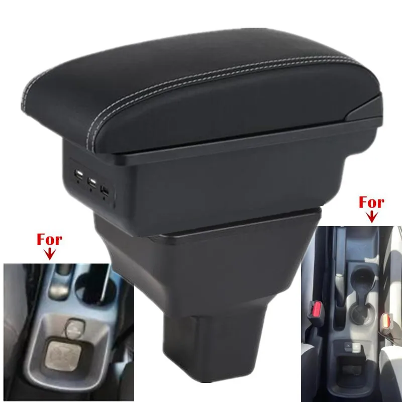 Für Nissan Kicks Armlehnenbox, für Nissan Kicks Auto-Armlehne 2016-2024, zentrale Aufbewahrungsbox mit USB-Anschluss, Nachrüst-Autozubehör