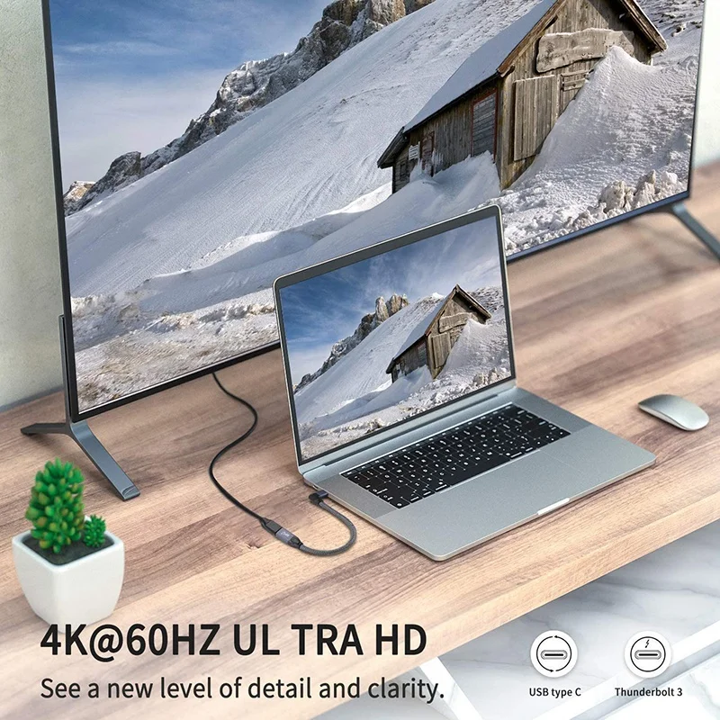 BAAJ-زاوية يمنى USB C تمديد كابل قصير، مضفر وألومنيوم USB-C 3.1 ذكر إلى أنثى تمديد، Gen 2 10Gbps