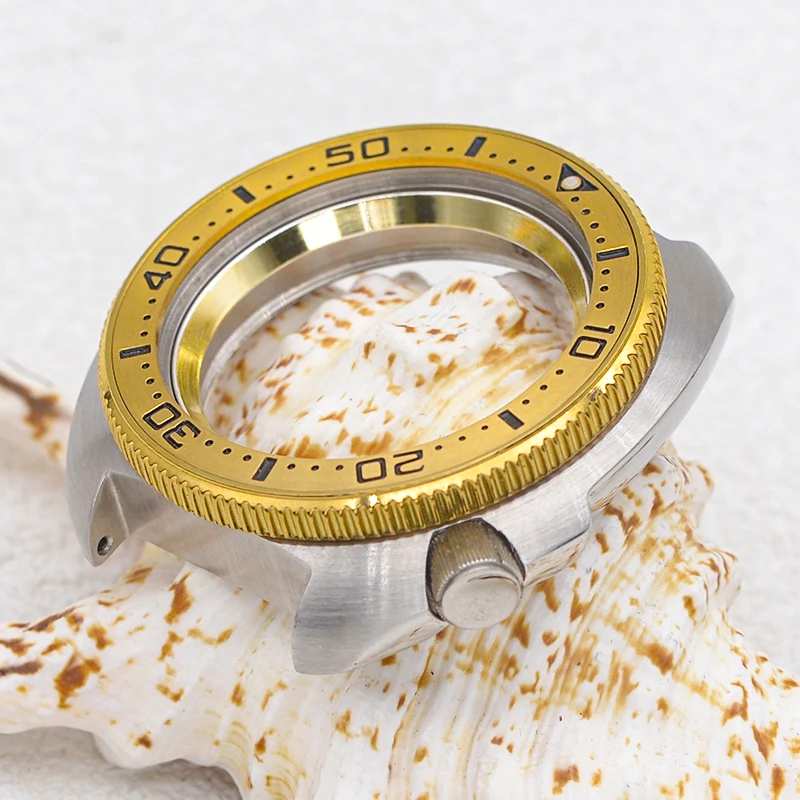 Seiko impermeável relógio de mergulho Case para homens, Turtle Abalone Fits, movimento automático, Mod, SKX, 6105, 6309, 20ATM, NH35, NH36