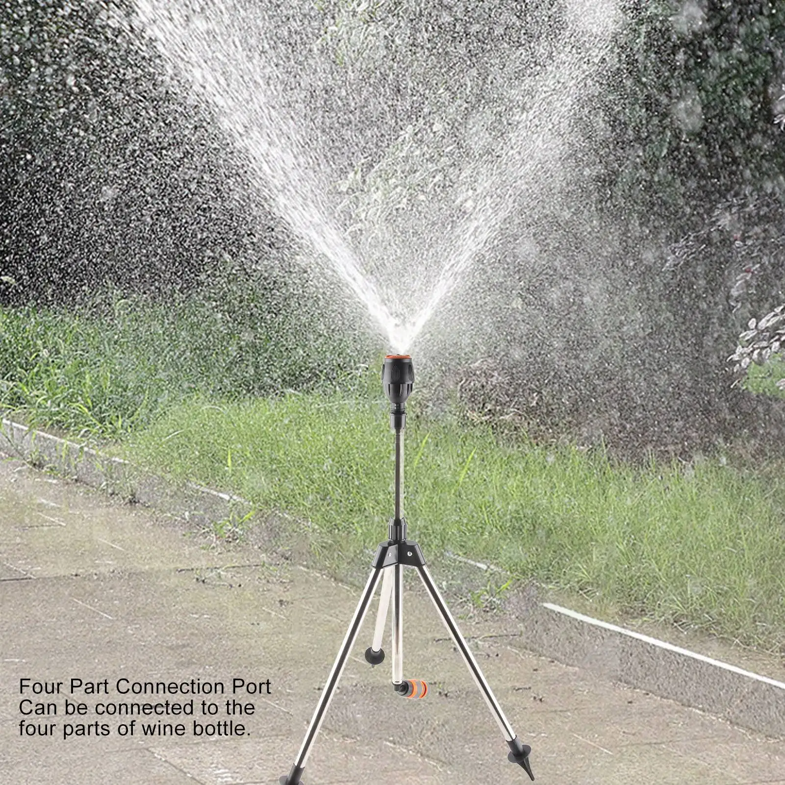 ZK20 Tripod Sprinkler Automatic 360 Degree Rotating Irrigation Nozzle Agriculture Yard Garden Lawn Watering Tool