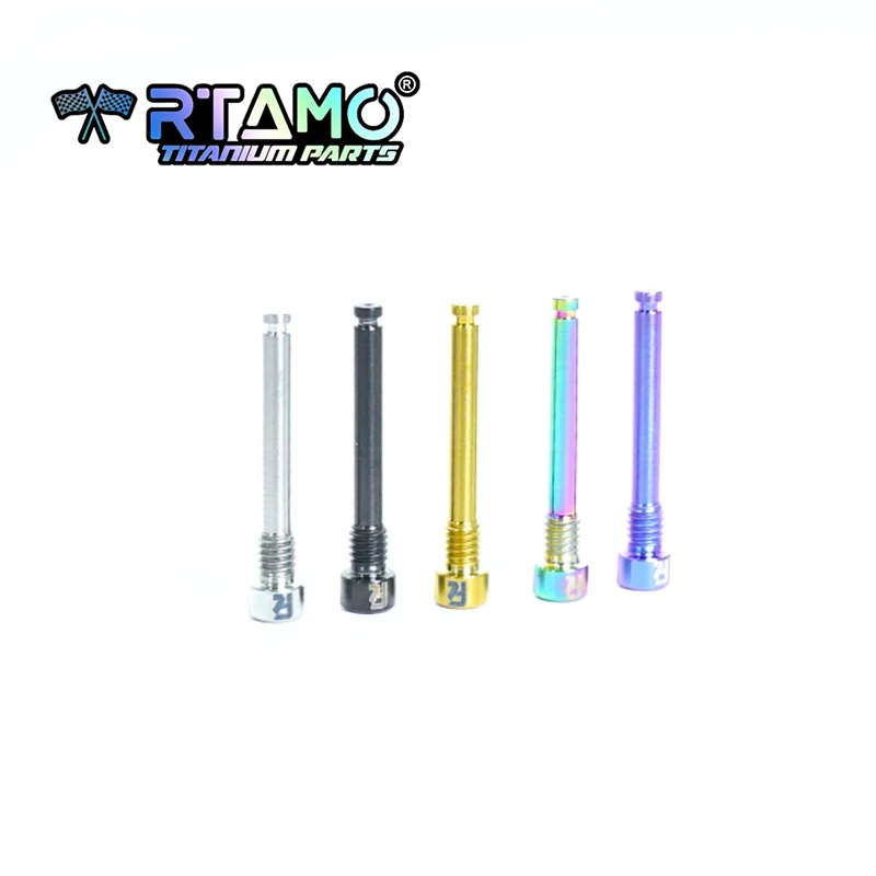 RTAMO Gr5 Titanium Brake Caliper Pin M4X26.5mm Hydraulic Disc Brake Pad Bolt for MTB XT Bike