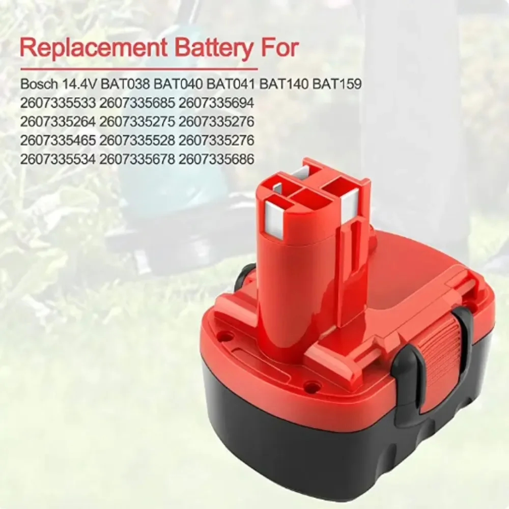 For Bosch 14.4V 4800mAh Ni-MH BAT038 BAT140 BAT040 BAT041 BAT159 2607335275 2607335533 2607335534 2607335711 2607335465 26073356