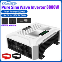 DATOU BOSS 3000/3500W Inverter Car/Outdoor 12/24V DC to 220V Converter with LCD Display Dual AC Outlets EU Peak Power 6000W/7000