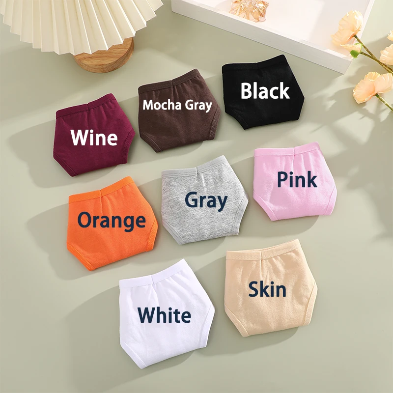 6PCS/Set Cotton Panties Sexy G-String Women Panties Underwear Female Lingerie Thong Briefs For Woman Solid Color Intimate Pantys