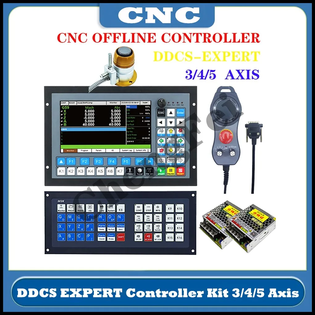 

Standalone CNC Controller DDCS-EXPERT 3/4/5 Axis 1Mkhz Support Close-loop Stepper Sevro/Double Y-axis ATC Replace Mach3 DDCSV3.1