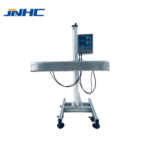 

Automatic Plastic Bottle Cap Aluminium Foil Electromagnetic Heat Continuous Induction Sealing Machine