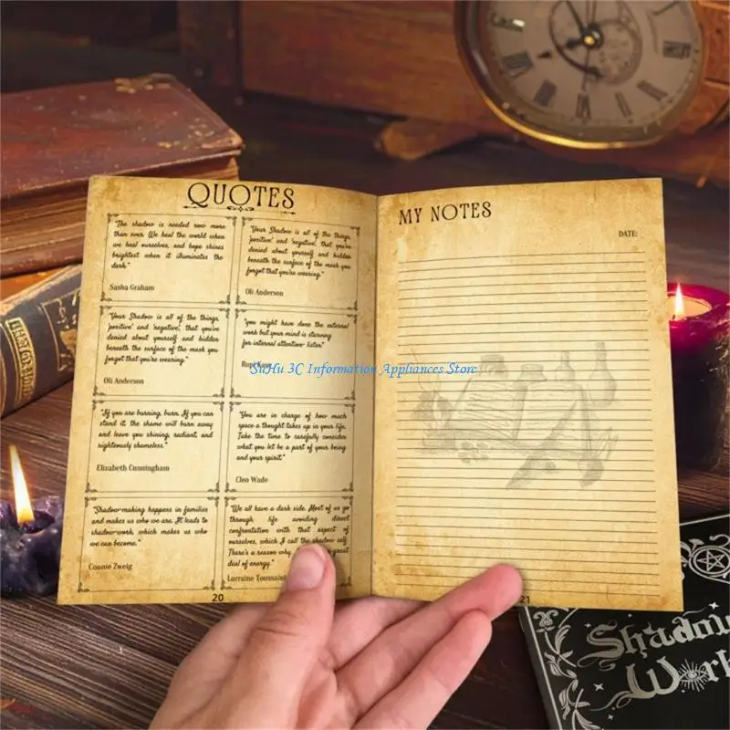 

Occult Themed Notebook With 42 Sheet For Daily Journaling Witchcraft Rituals
