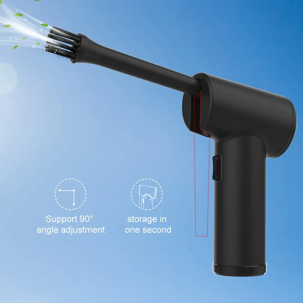 منظف بالهواء 45000 RPM اللاسلكي منفاخ الهواء المضغوط الكهربائية اللاسلكية منظف بالهواء لوحة مفاتيح الكمبيوتر كاميرا نافض الغبار