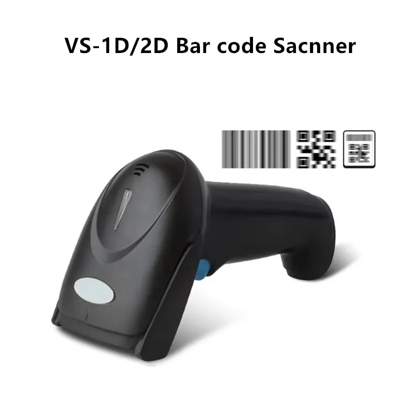 

VS Warehouse Express Products 1D/2DBar Code Wired Scanner Supermarket Cashier Wireless Bluetooth Scan Gun