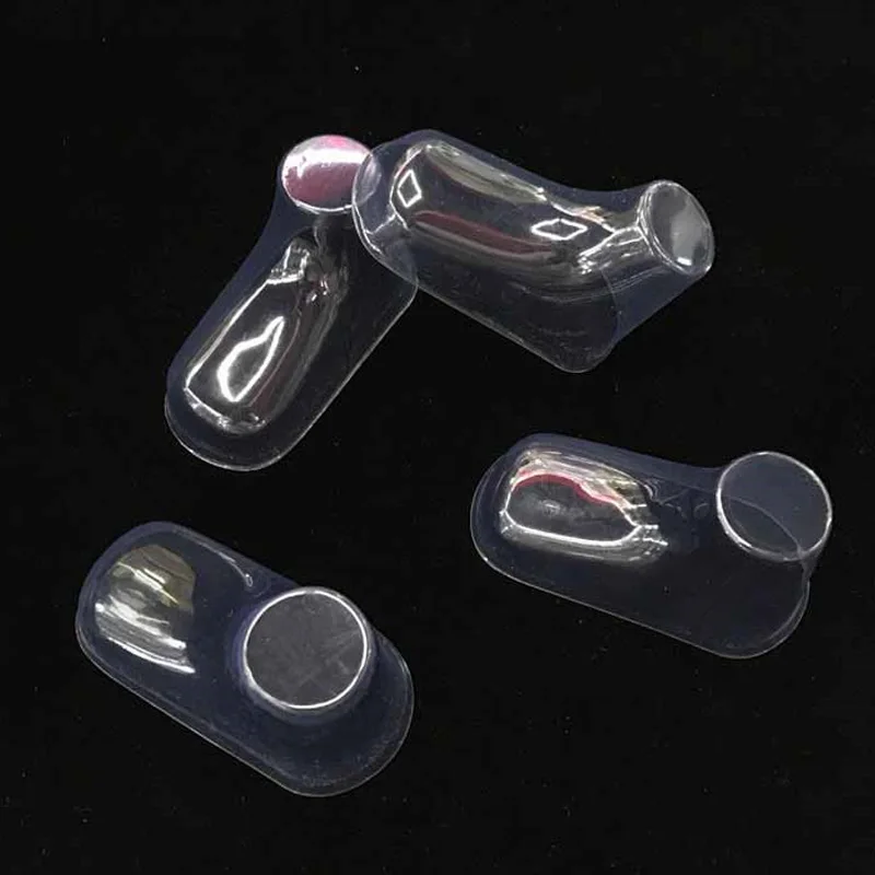 20 Pcs/lot Plastic Transparent Foot Model Sock Molds Paste Extrusion Display Gift Shoe Packaging 9/10/11/12cm Baby Booties Mould