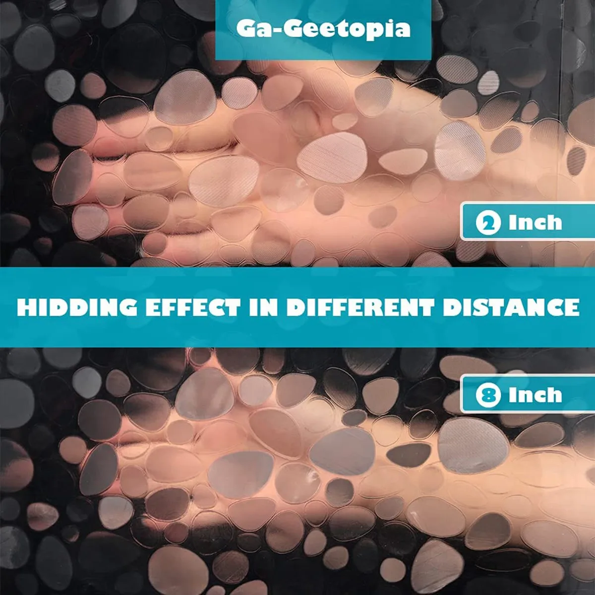 

A76K Прозрачная занавеска для душа с подкладкой, легкая пластиковая занавеска для душа в ванной комнате с гальковым узором