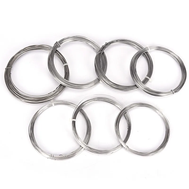 Bobines chauffantes électriques Nichrome de 10M, résistance/fil chauffant préfabriqué pour atomiseur, diamètre 0.15/0.2/0.25/0.3/0.5/0.6/0.7MM