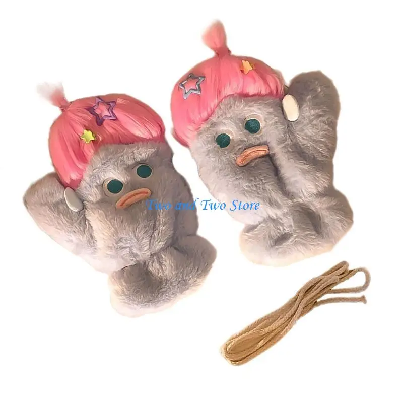 قفازات الشتاء الدافئة HX6F للجنسين، قفازات أصابع كاملة، قفازات حرارية أنيقة للمراهقين #5