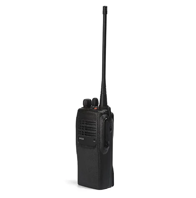 GP328 Long Range Wireless Long Range Transmitter Professional Handheld Ham Black Digital Mobile Radio Walkie Talkie for Motorola