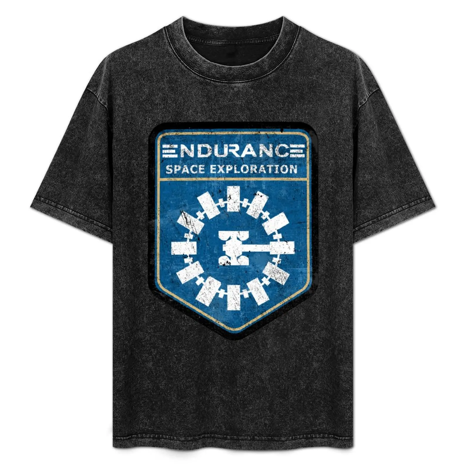 

Interstellar: Endurance Space Exploration Badge T-Shirt Gym Exercise Short Sleeve T-Shirt
