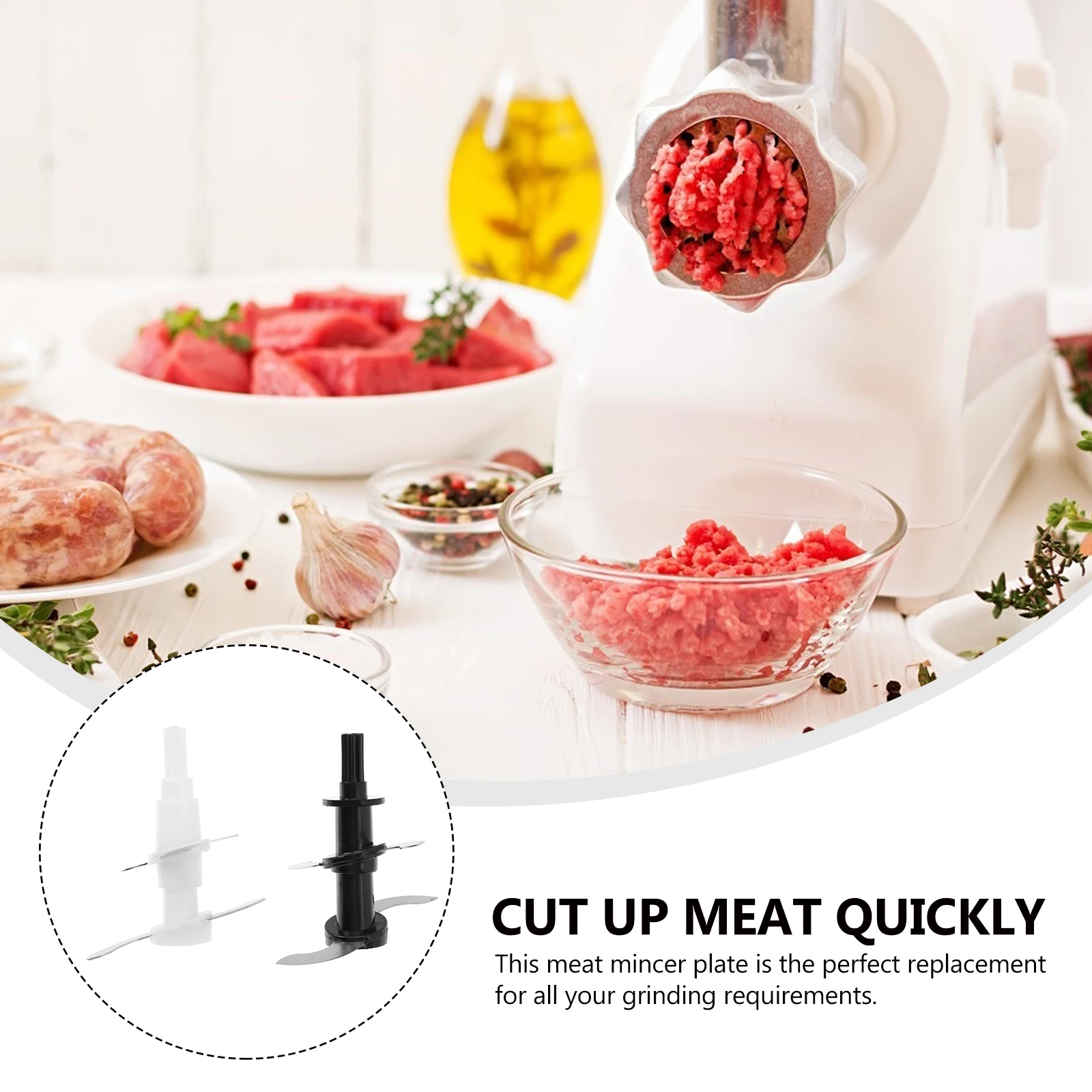 

2 шт., 4-лезвийный миксер, сменный набор лезвий для мясорубки, измельчитель сока, легкая чистка, домашняя кухня