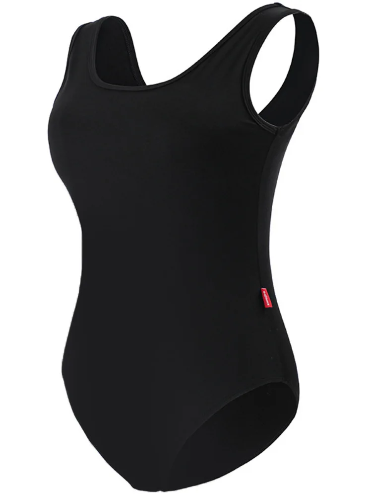 솔리드 컬러 백리스 슬림핏 발레 롬퍼 여성용, 댄스 연습 바디수트, 무대 공연 의상